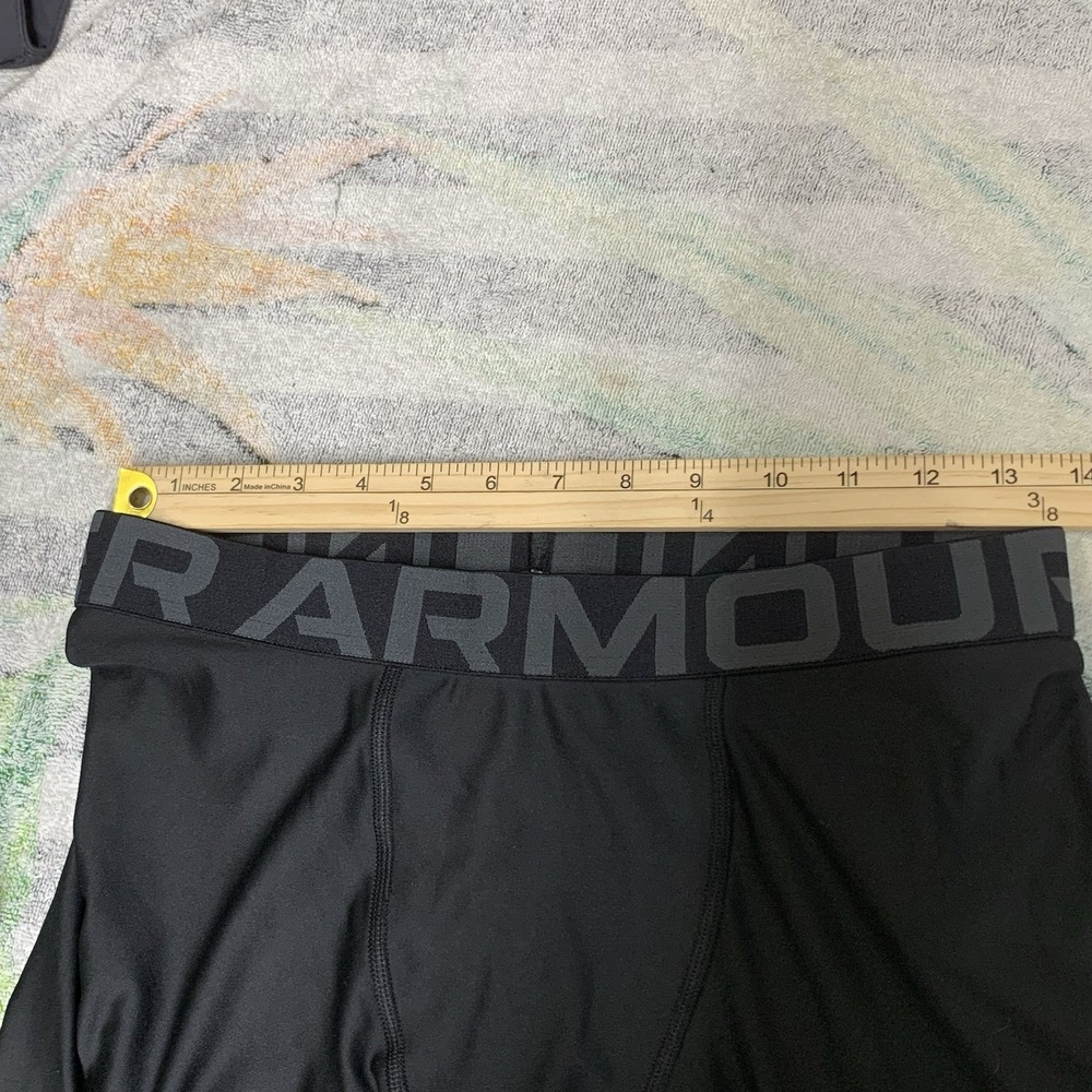 New Under Armour Leggings Boys Youth Sz YXL Polyester Elastane HeatGear Armour - Picture 7 of 11